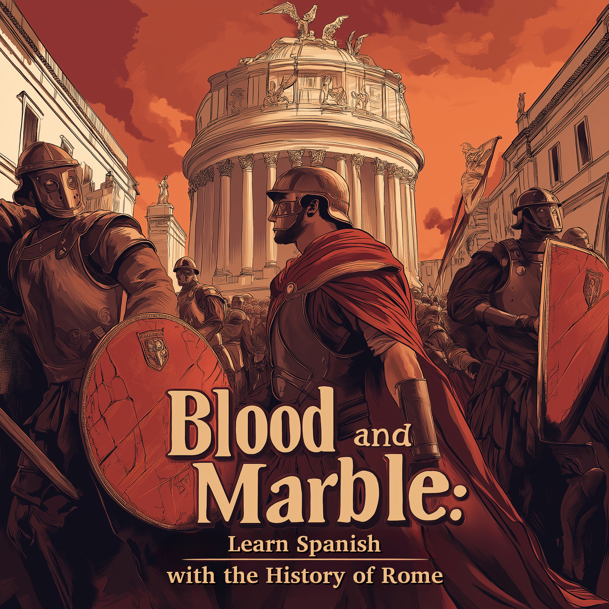 Blood and Marble: Learn Spanish with the History of Rome